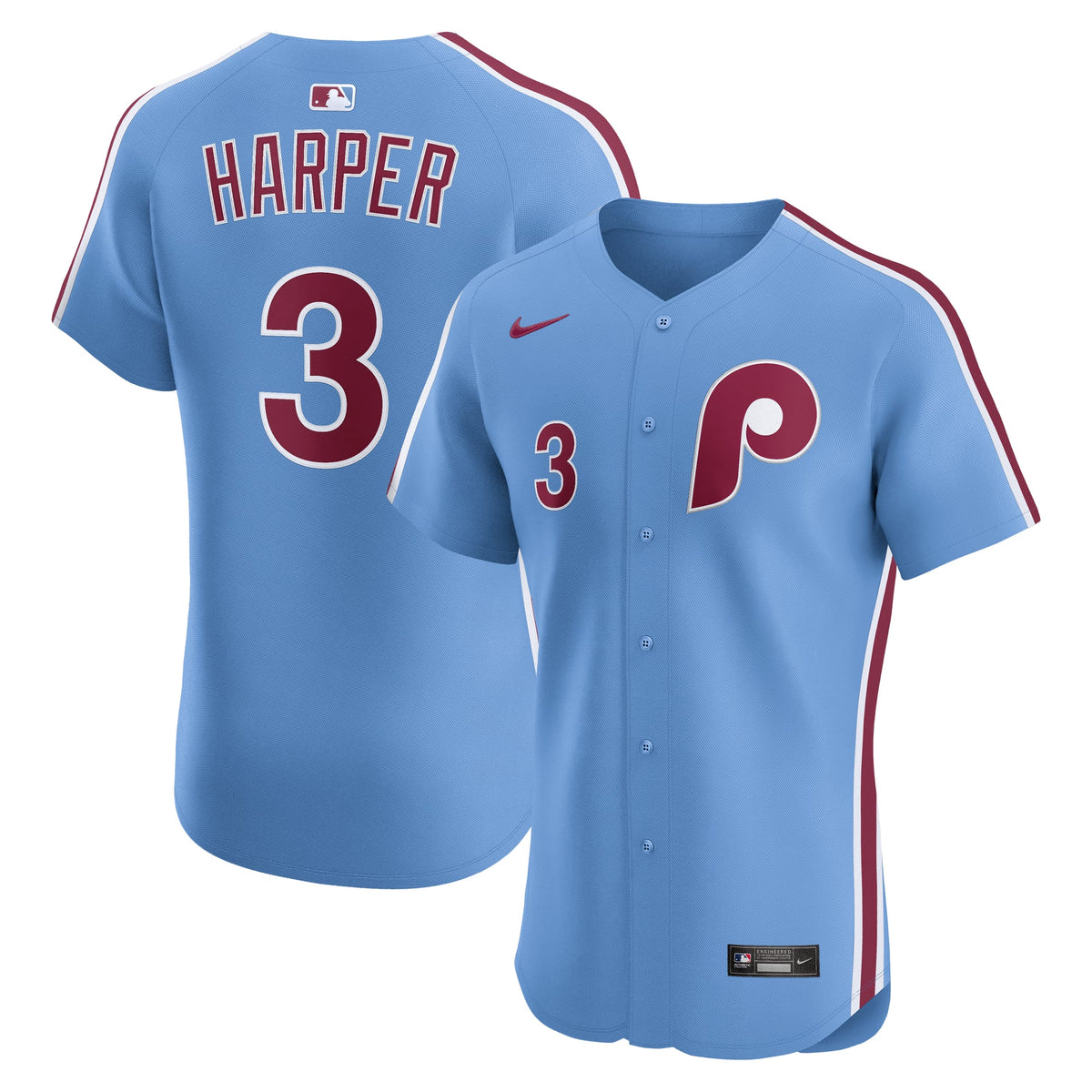 Men's Philadelphia Phillies Bryce Harper Nike White Home Elite Jersey