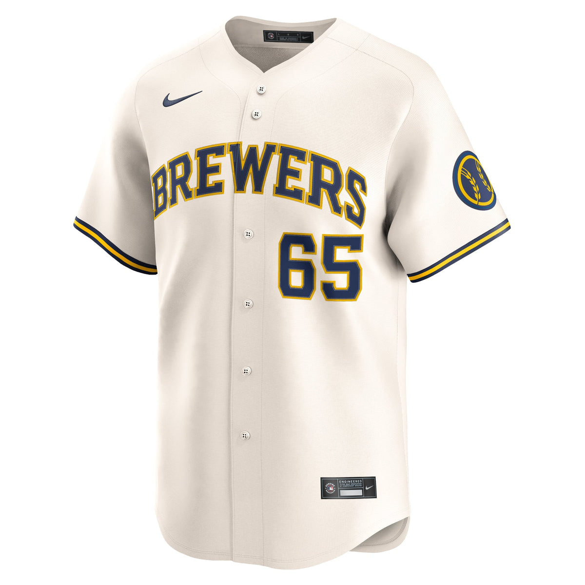 Men's Milwaukee Brewers Nestor Cortes Nike Cream Home Limited Player Jersey