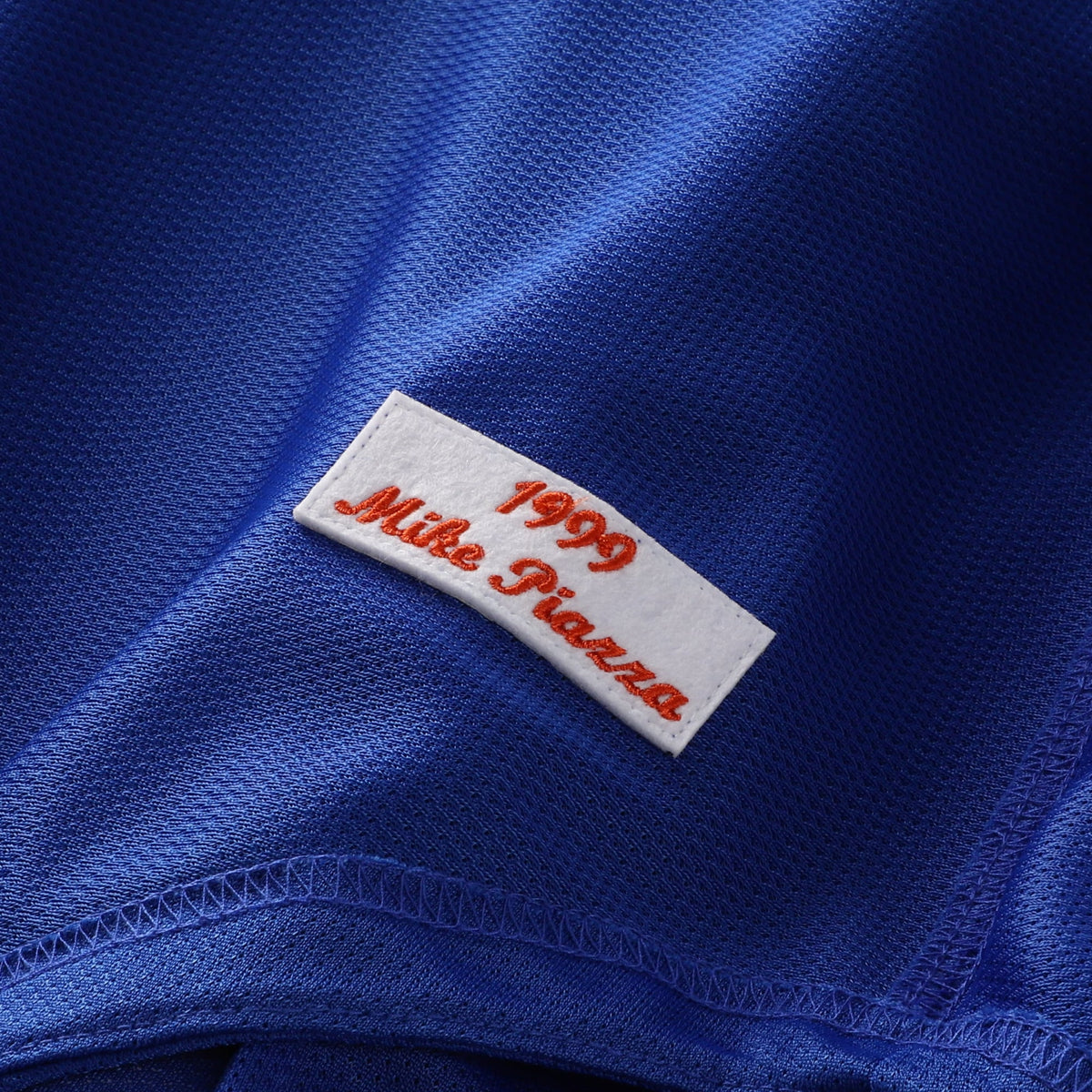 Men's New York Mets Mike Piazza Mitchell & Ness Royal Cooperstown Collection Mesh Batting Practice Button-Up Jersey