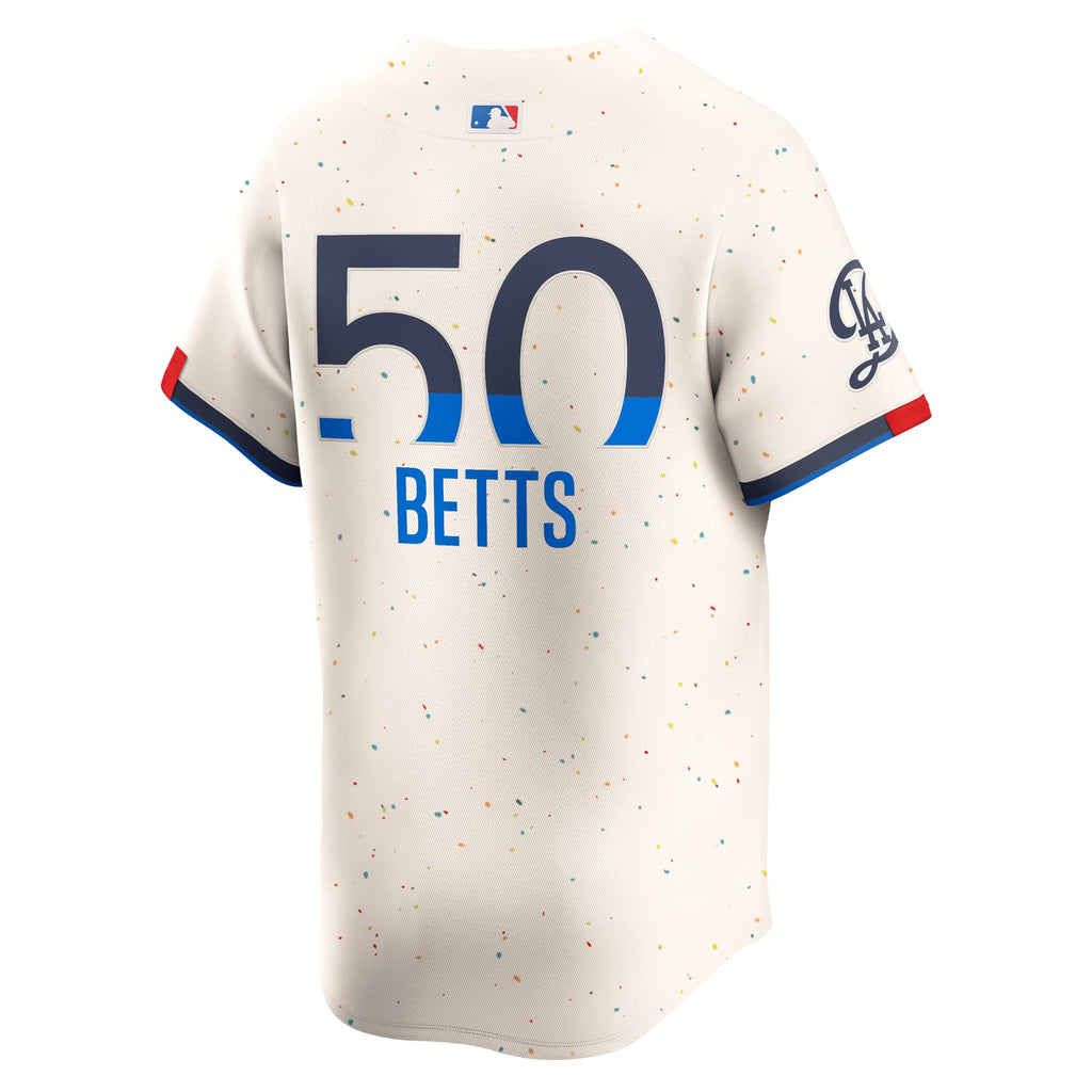 Men's Los Angeles Dodgers Mookie Betts Nike Cream City Connect Limited Player Jersey