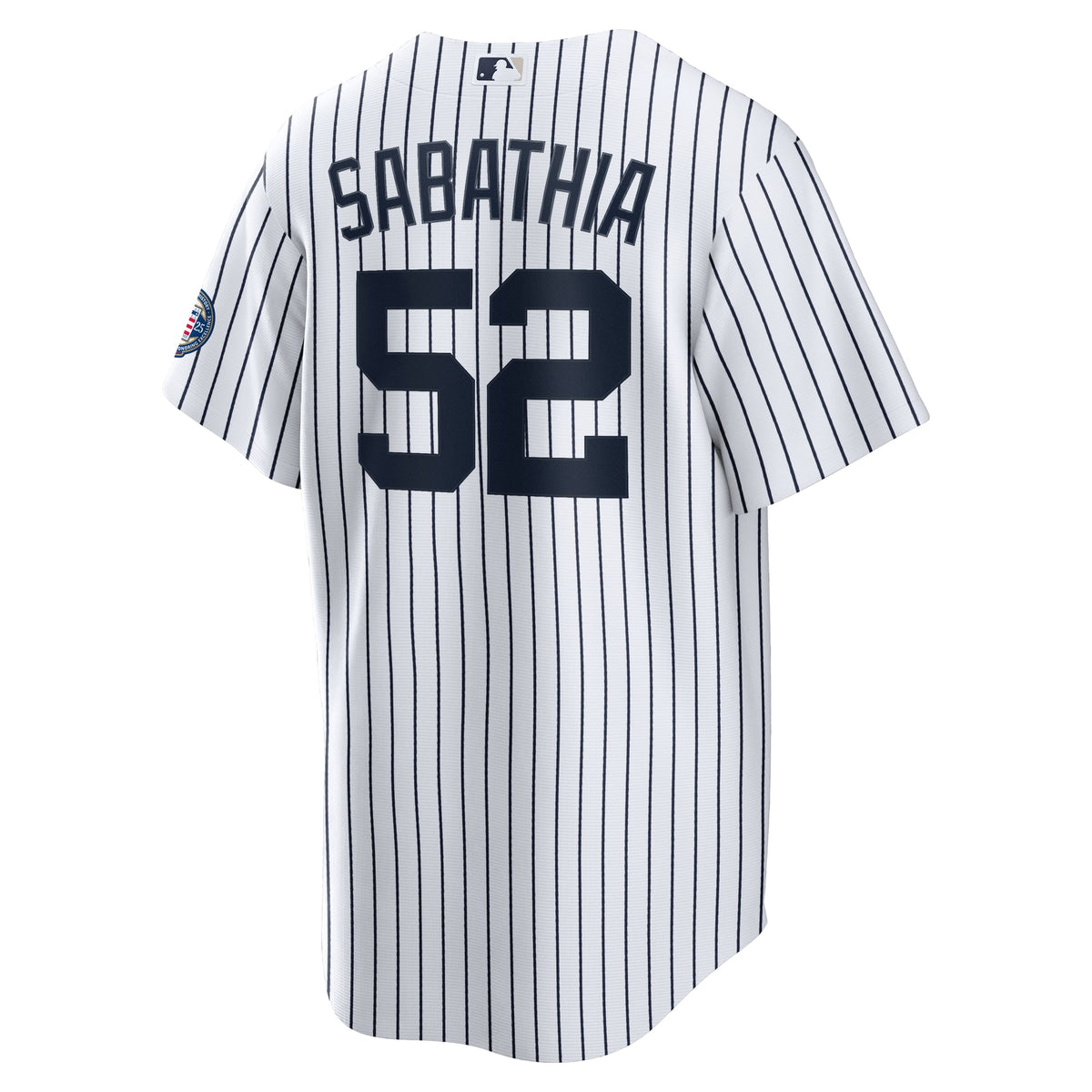 Men's New York Yankees CC Sabathia Nike White 2025 Baseball Hall of Fame Name & Number Retired Replica Jersey