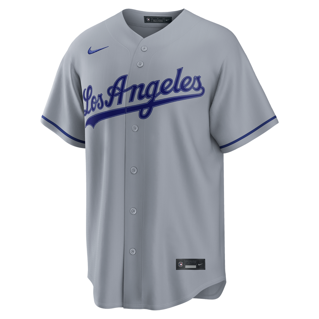 Men's Los Angeles Dodgers Kyle Tucker Nike Gray Road Replica Jersey