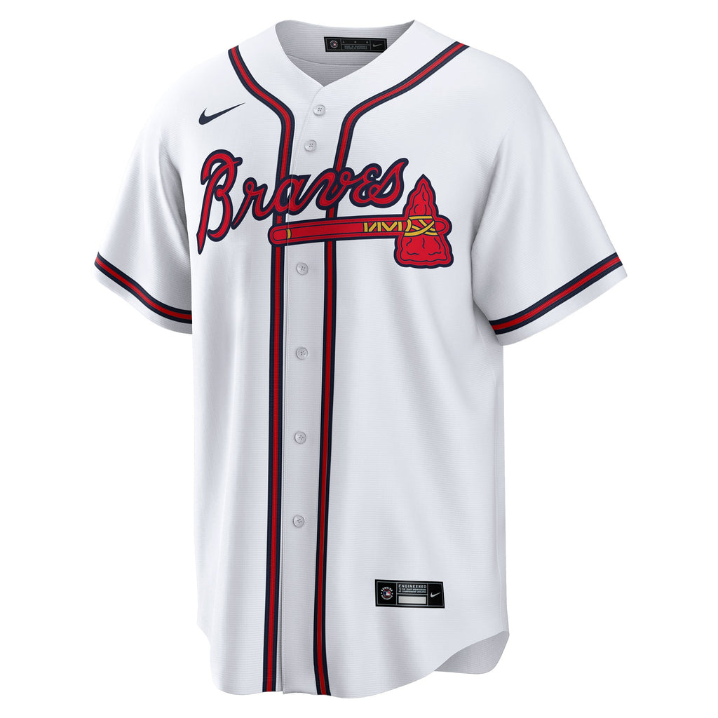 Men's Atlanta Braves Joe Jiménez Nike White Home  Replica Player Jersey