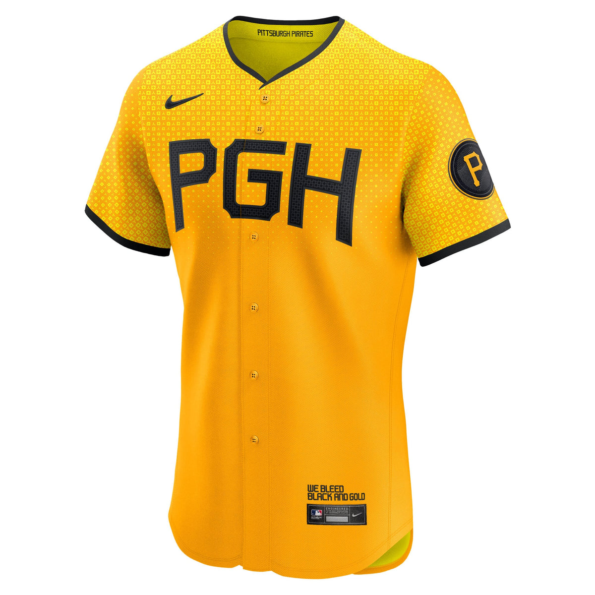 Men's Pittsburgh Pirates Nike Gold City Connect  Elite Jersey