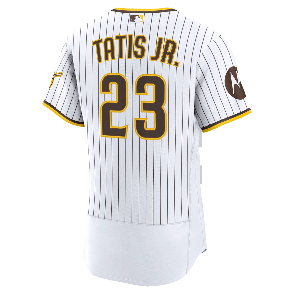 Men's San Diego Padres Fernando Tatis Jr. Nike Sand Alternate Authentic Sponsor Patch Jersey