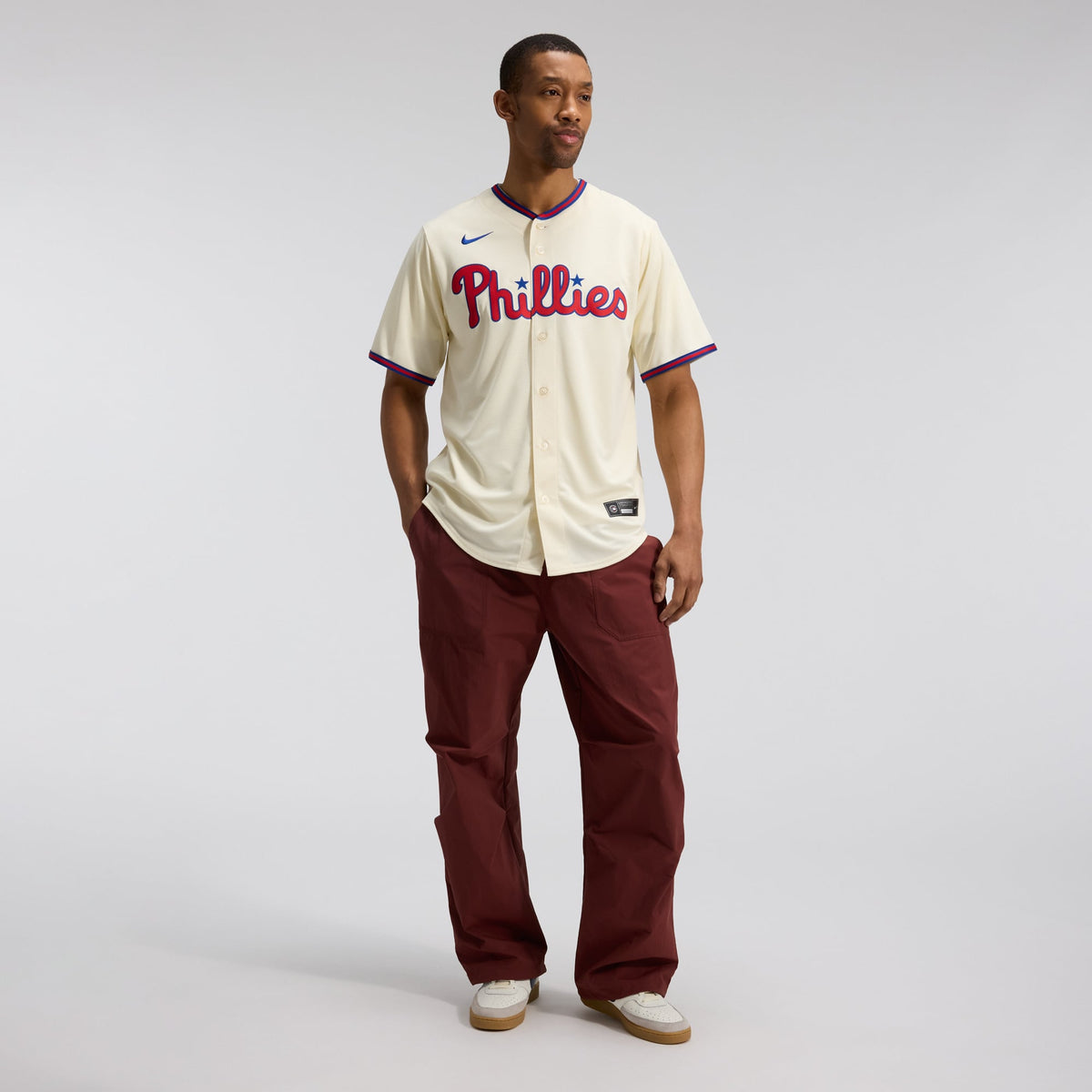 Men's Philadelphia Phillies Nike Cream Alternate Replica Jersey