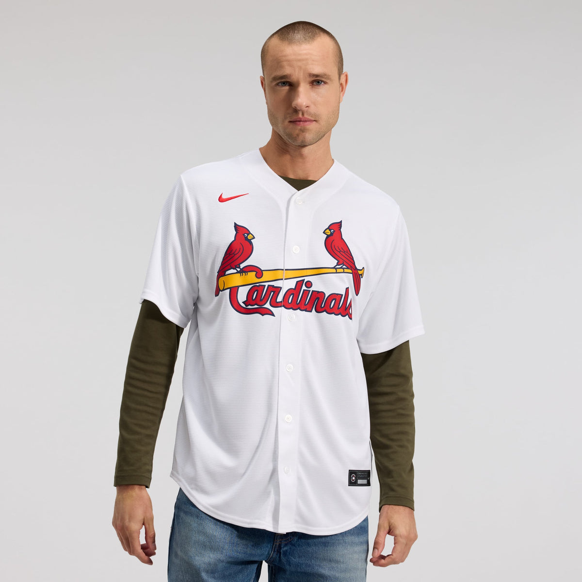 Men's St. Louis Cardinals Masyn Winn Nike White Home Replica Jersey