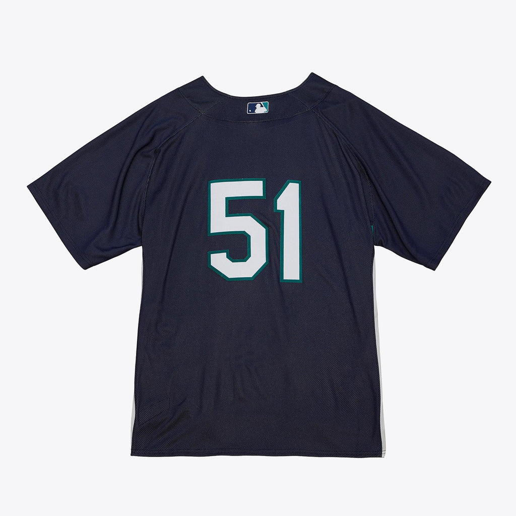 Men's Seattle Mariners Ichiro Suzuki Mitchell & Ness Navy Big & Tall Cooperstown Mesh Batting Practice Jersey