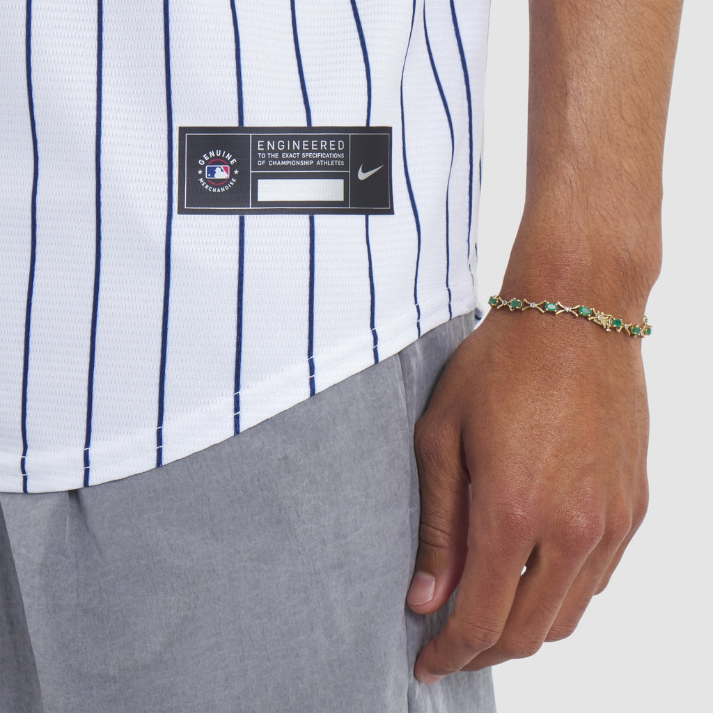 Men's New York Yankees CC Sabathia Nike White 2025 Baseball Hall of Fame Name & Number Retired Replica Jersey