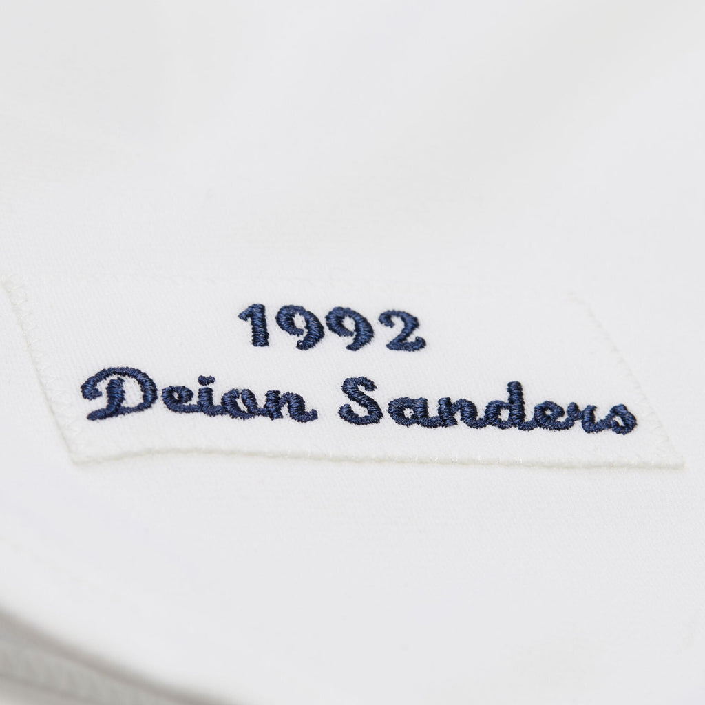 Men's Atlanta Braves Deion Sanders Mitchell & Ness White Cooperstown Collection 1992 Authentic Jersey