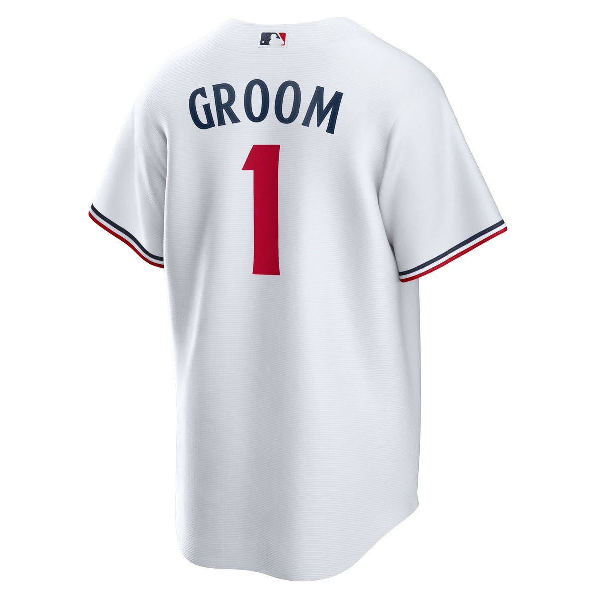 Men's Minnesota Twins  Nike White #1 Groom Home Replica Jersey