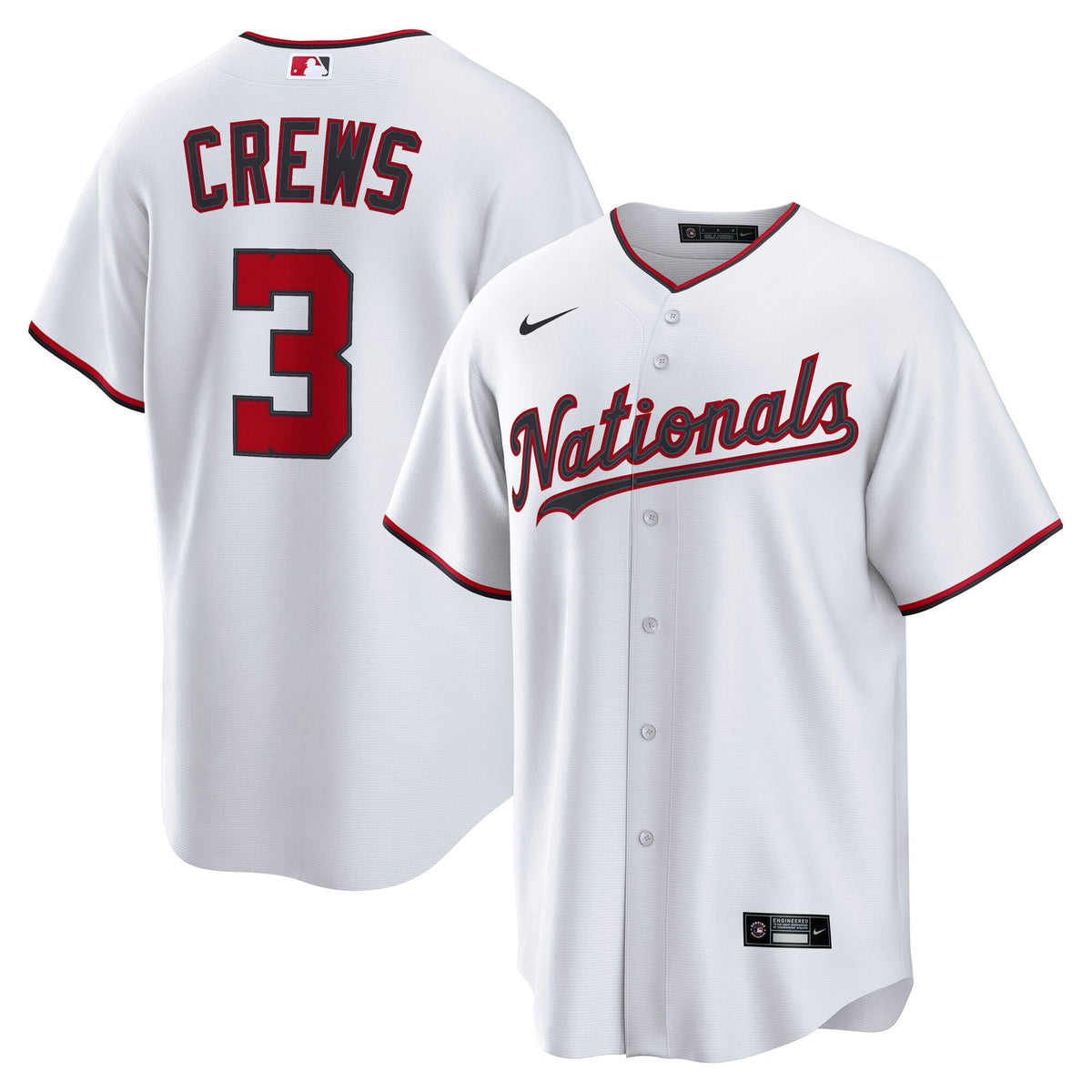 Men's Washington Nationals Dylan Crews Nike Navy Alternate Replica Jersey
