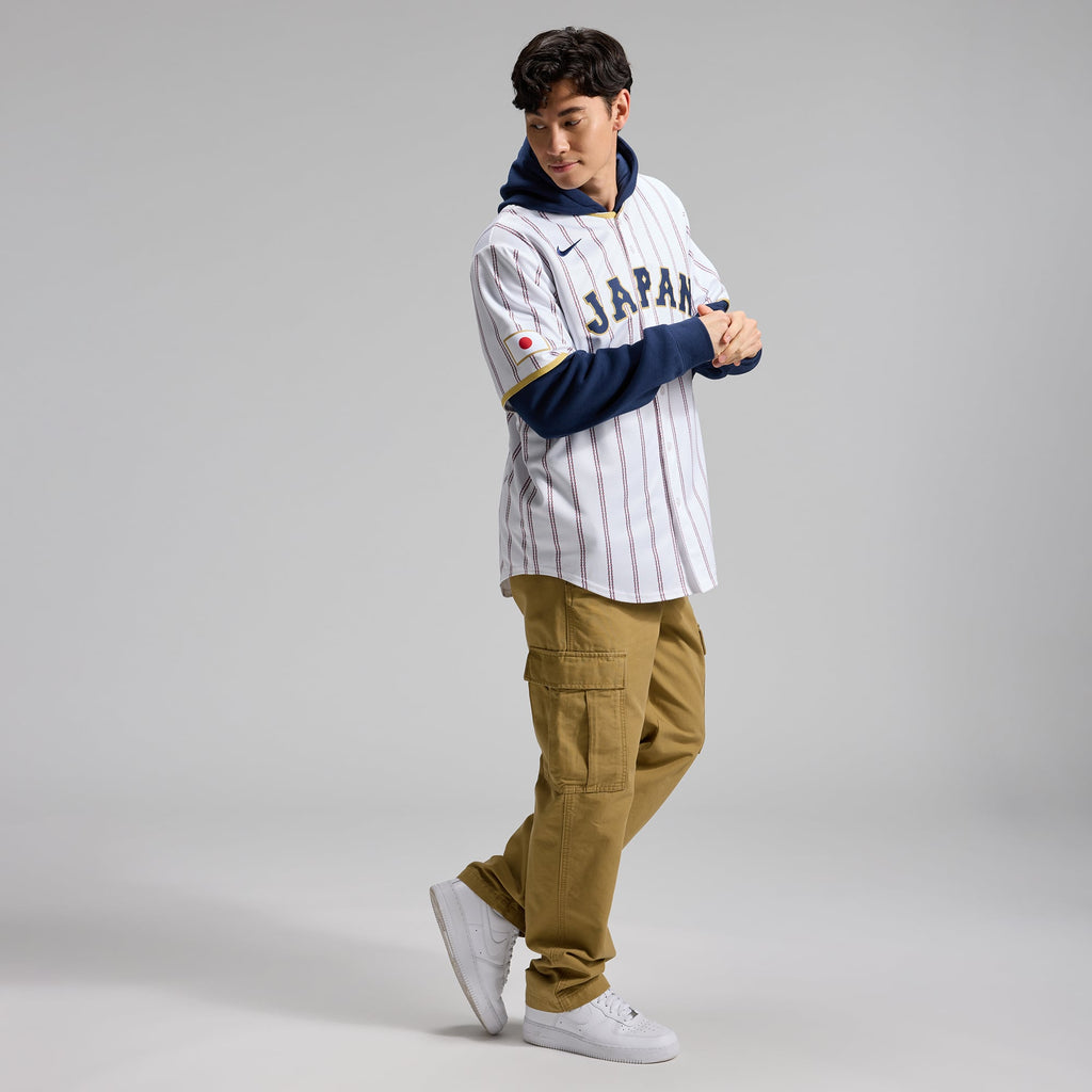 Men's Japan Baseball Yoshinobu Yamamoto Nike White 2026 World Baseball Classic Home Stadium Jersey