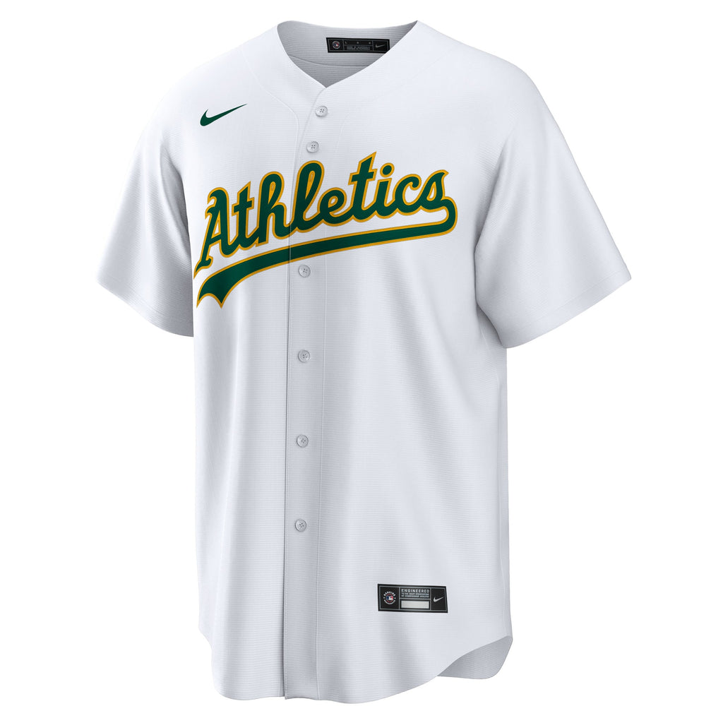 Men's Athletics Denzel Clarke Nike White Home Replica Jersey