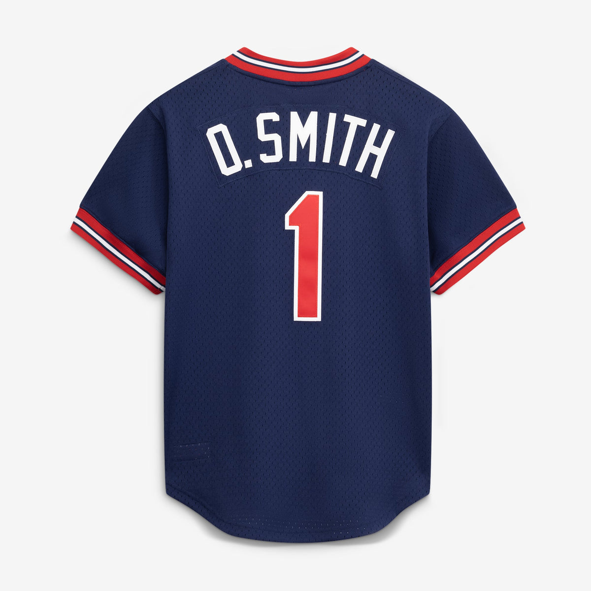 Men's St. Louis Cardinals Ozzie Smith Mitchell & Ness Scarlet Authentic Batting Practice Jersey