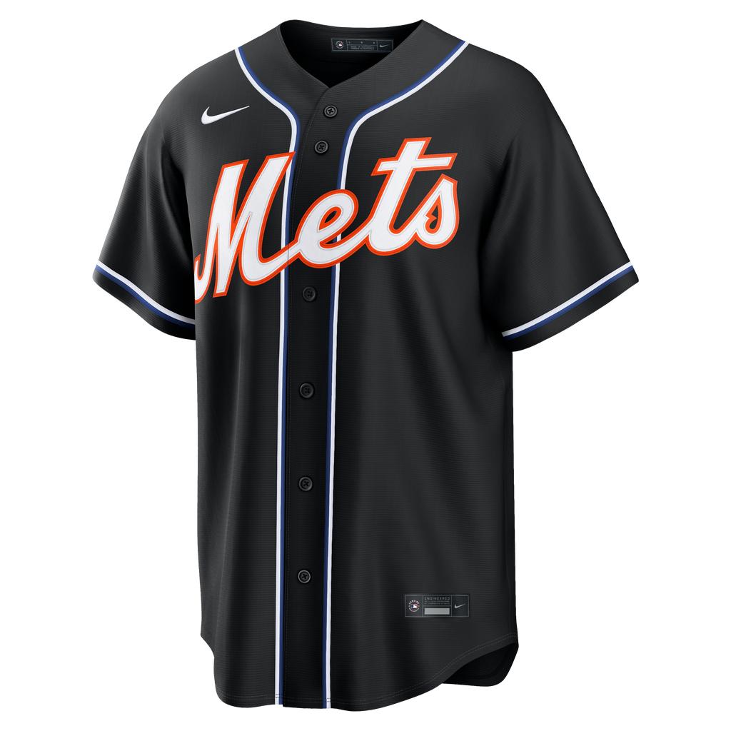 Men's New York Mets Juan Soto Nike Fashion Replica Black Out Jersey