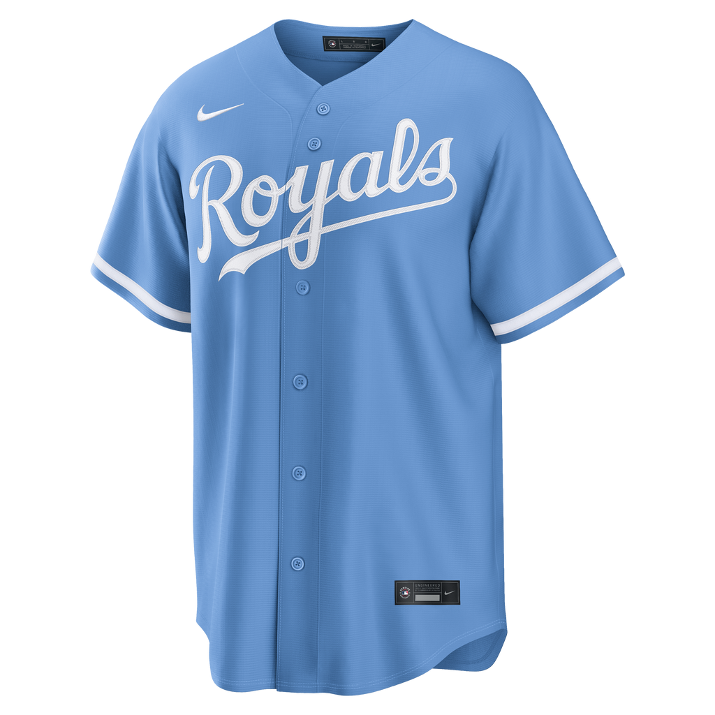 Men's Kansas City Royals Bobby Witt Jr. Nike Gray Road Replica Jersey