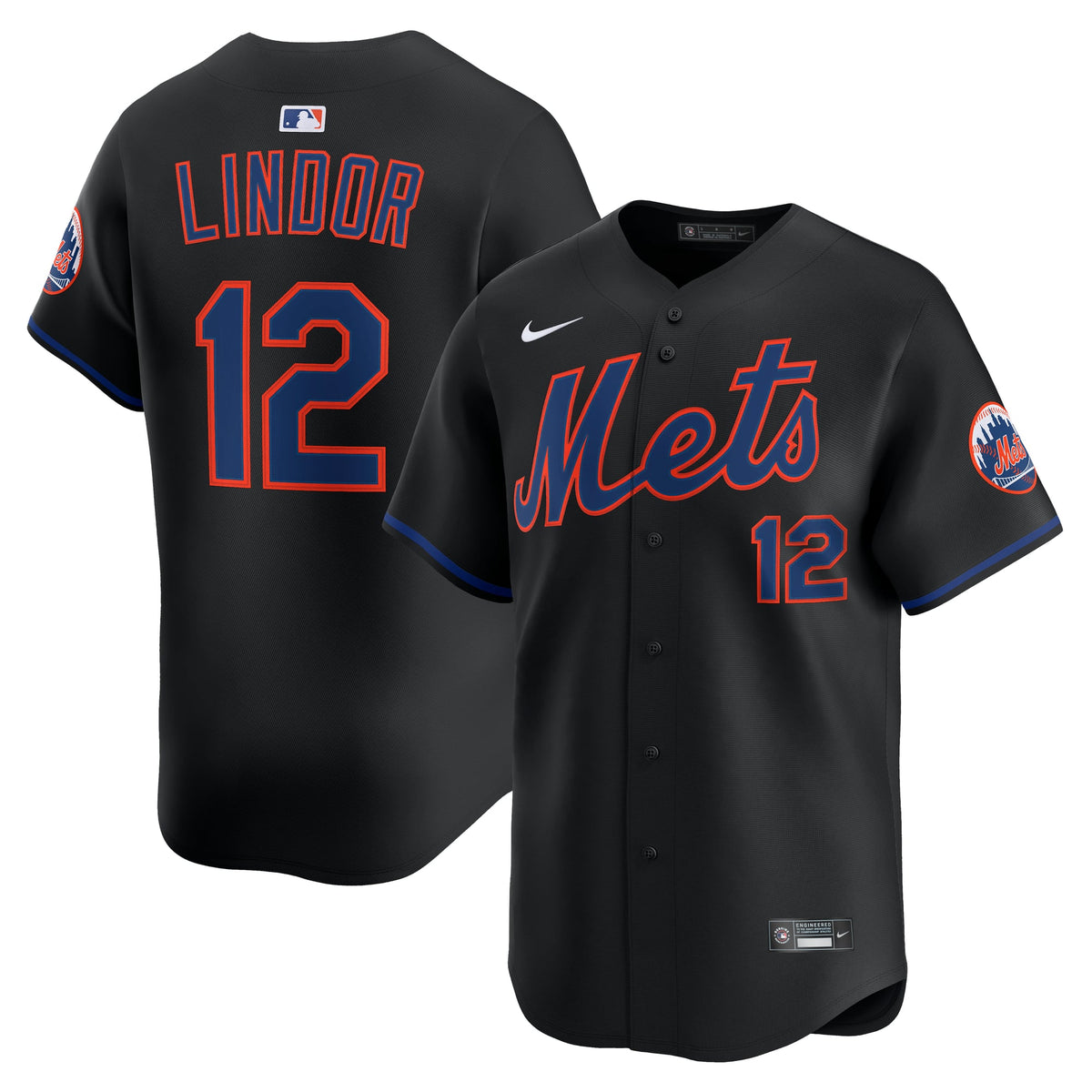 Men's New York Mets Francisco Lindor Nike Gray Road Limited Player Jersey