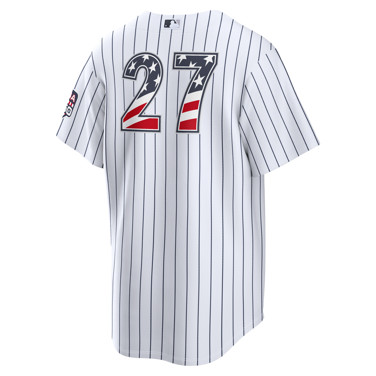 Fourth of July Men's New York Yankees Giancarlo Stanton Nike White USA 250 Stadium Jersey