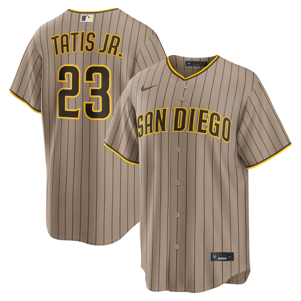 Men's San Diego Padres Fernando Tatis Jr. Nike Brown Road Replica Jersey