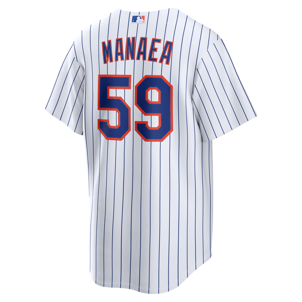 Men's New York Mets Sean Manaea Nike White Home Replica Jersey