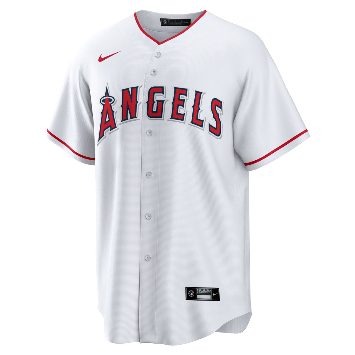 Men's Los Angeles Angels  Nike White #1 Dad Home Replica Jersey