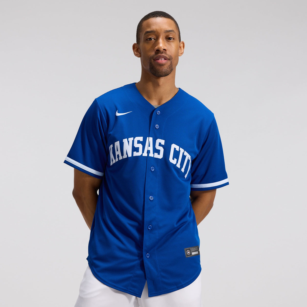 Men's Kansas City Royals Nike Gray Road Replica Team Jersey