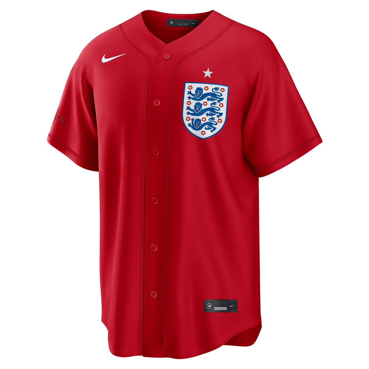 Men's England National Team x MLB Nike Red Stadium Replica Jersey