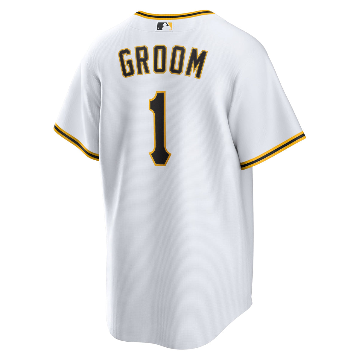 Men's Pittsburgh Pirates  Nike White #1 Groom Home Replica Jersey