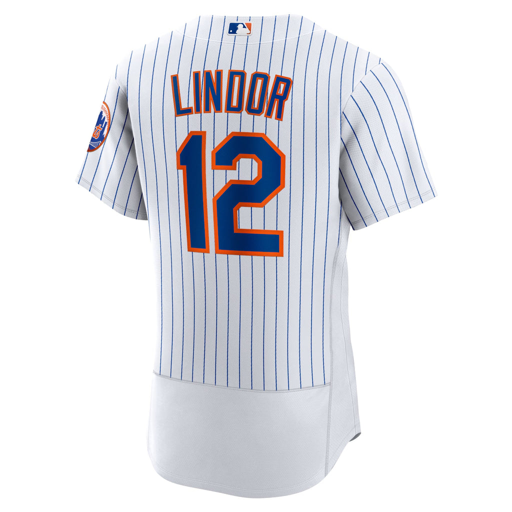 Men's New York Mets Francisco Lindor Nike White Home Authentic Player Jersey