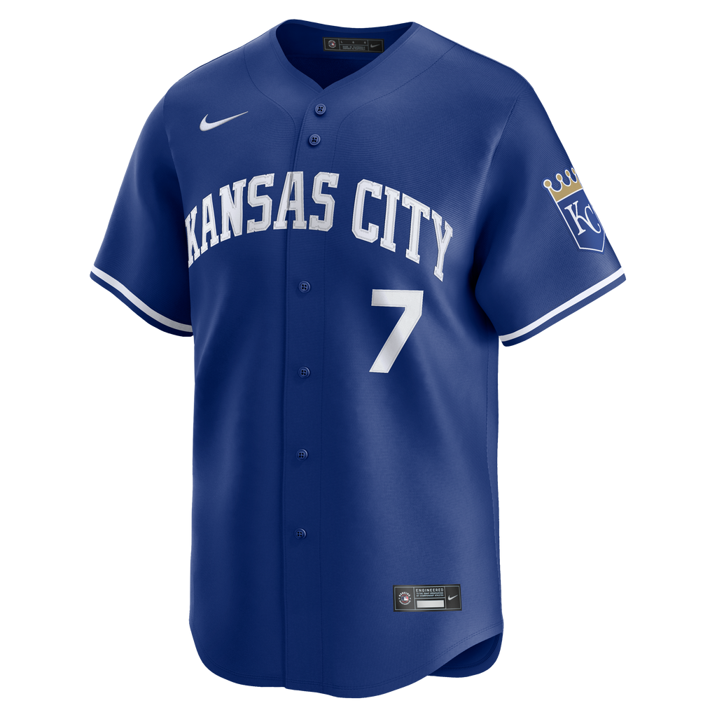 Men's Kansas City Royals Bobby Witt Jr. Nike Royal Alternate 2 Limited Player Jersey