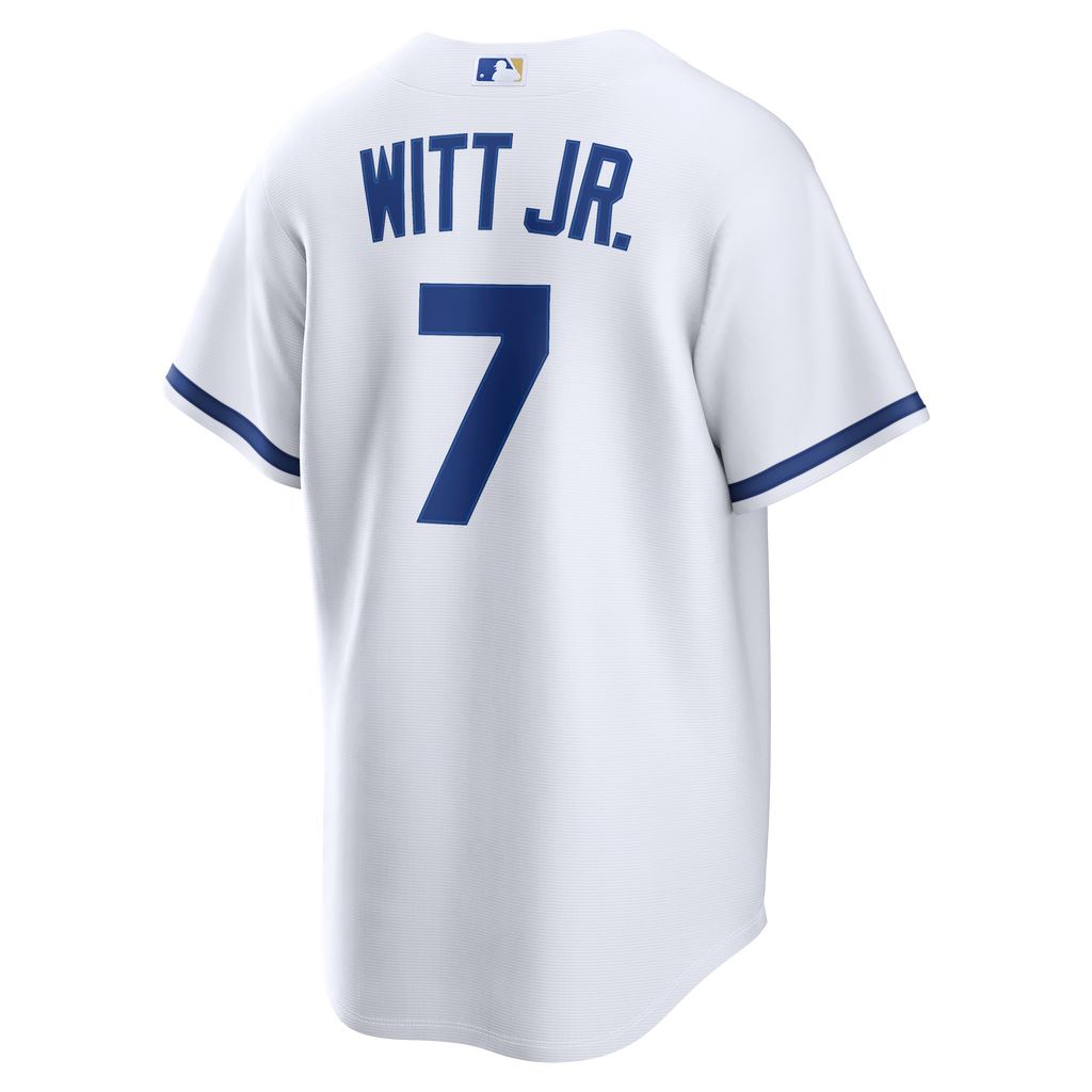 Men's Kansas City Royals Bobby Witt Jr. Nike White Home Replica Jersey
