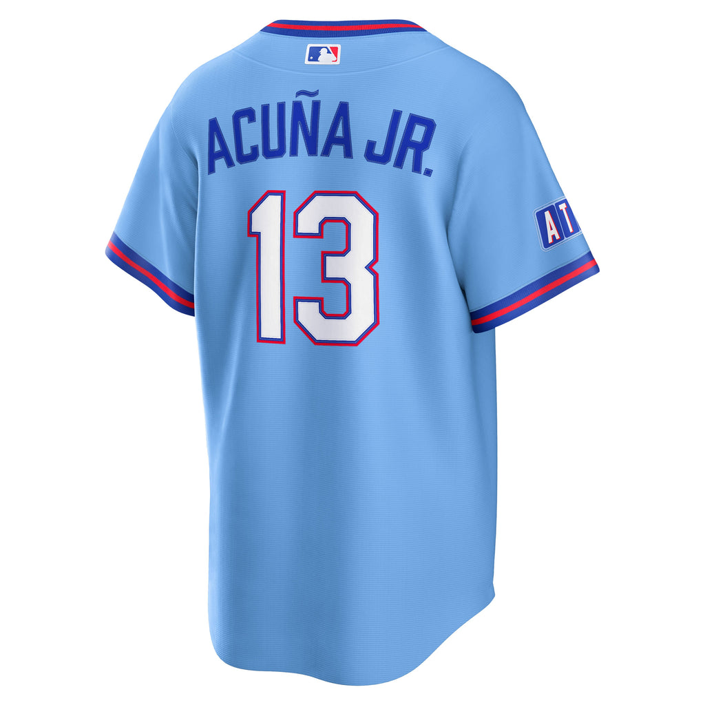 Men's Atlanta Braves Ronald Acuña Jr. Nike Powder Blue 2026 City Connect Stadium Jersey