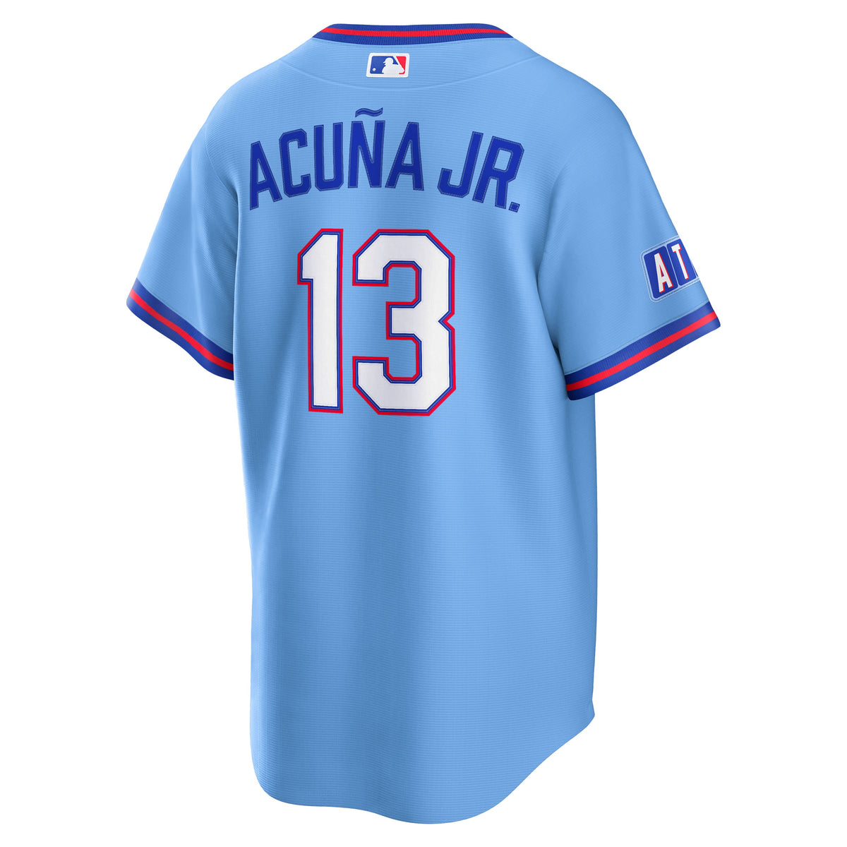 Men's Atlanta Braves Ronald Acuña Jr. Nike Powder Blue 2026 City Connect Stadium Jersey