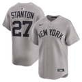 Men's New York Yankees Giancarlo Stanton Nike Gray Road Limited Jersey