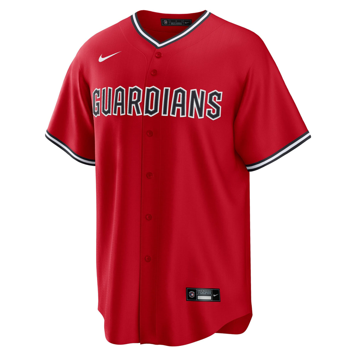 Men's  Cleveland Guardians  Nike Red Alternate 2 Replica Jersey