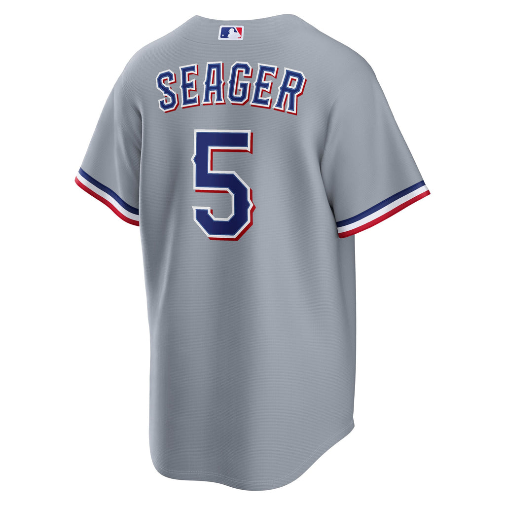 Men's Texas Rangers Corey Seager Nike Gray Road Replica Jersey