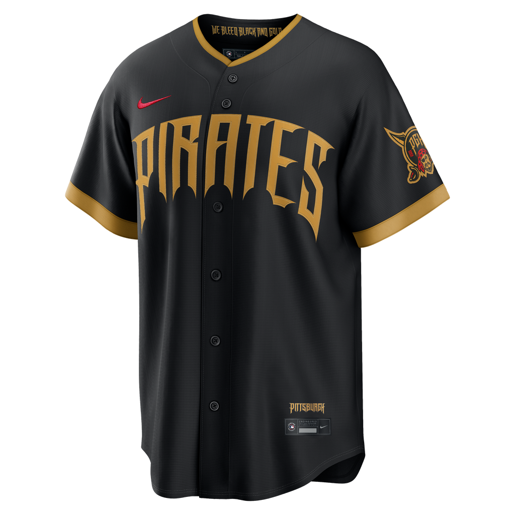 Men's Pittsburgh Pirates Konnor Griffin Nike Black 2026 City Connect Stadium Jersey