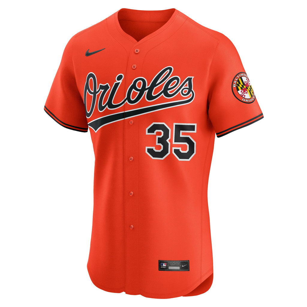 Men's Baltimore Orioles Adley Rutschman Nike Orange Alternate 2 Elite Jersey