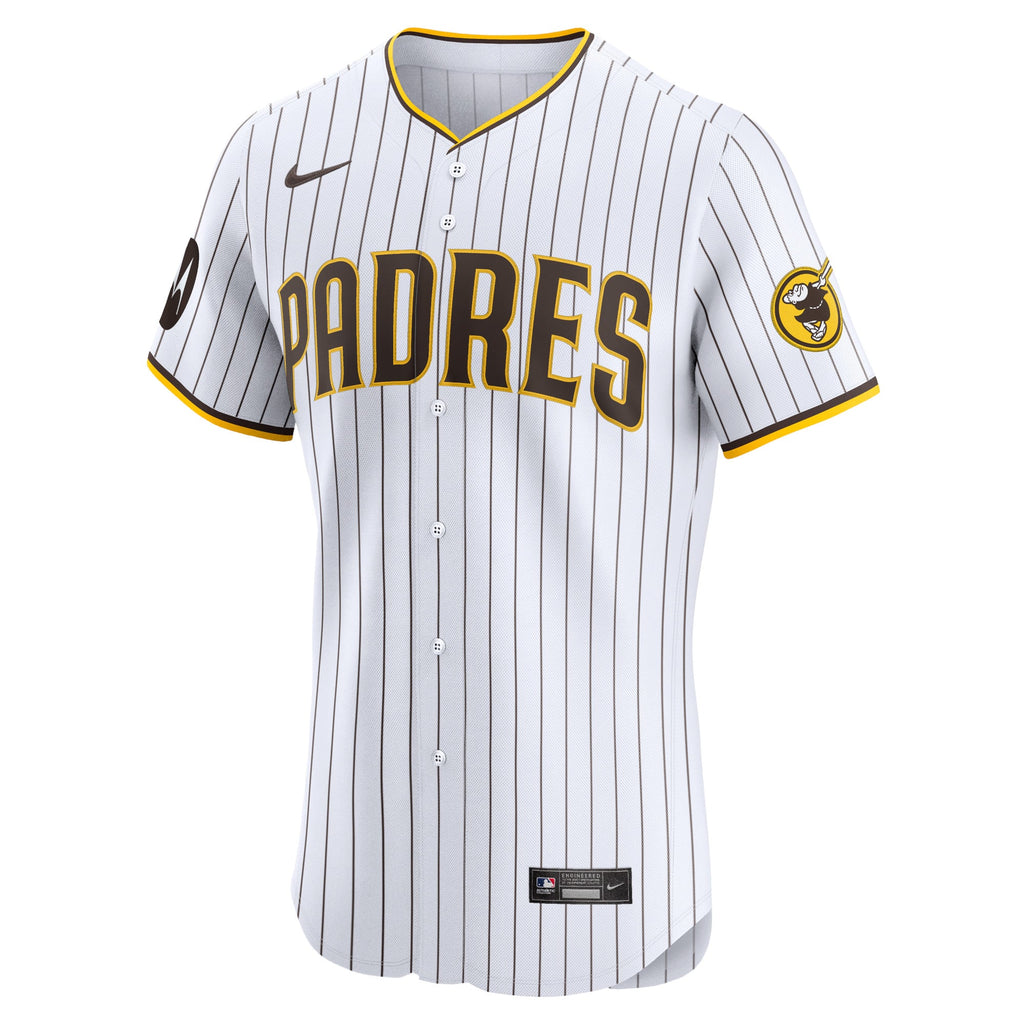 Men's San Diego Padres Tony Fernández Nike White Home Elite Sponsor Patch Player Jersey