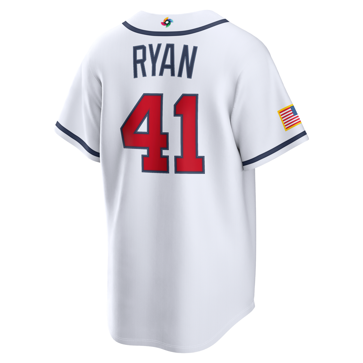 Men's USA Baseball Joe Ryan Nike White 2026 World Baseball Classic Home Stadium Jersey