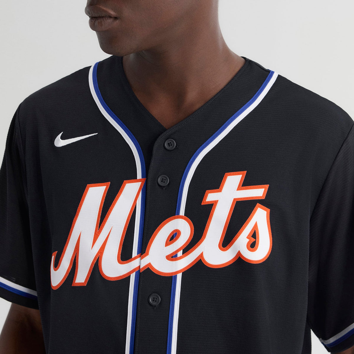 Men's New York Mets Juan Soto Nike Fashion Replica Black Out Jersey