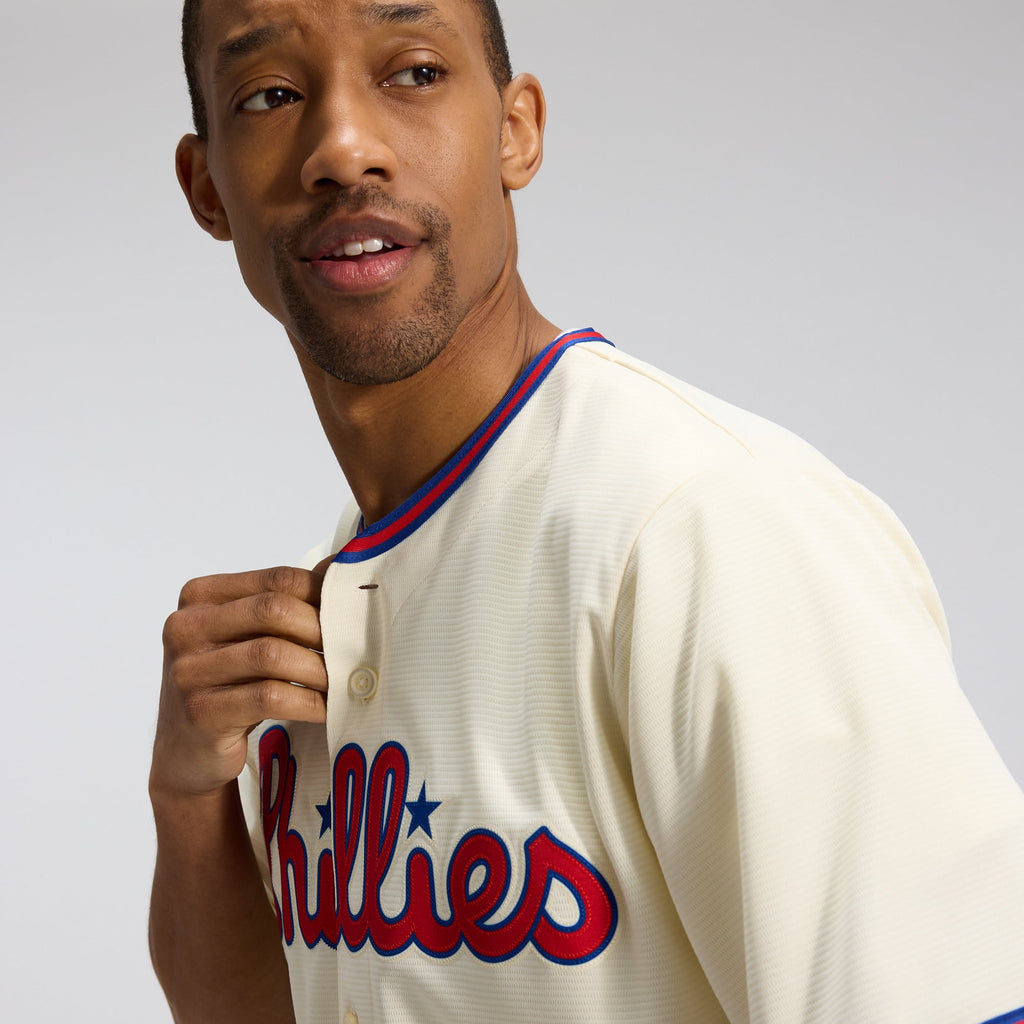 Men's Philadelphia Phillies Nike Cream Alternate Replica Jersey