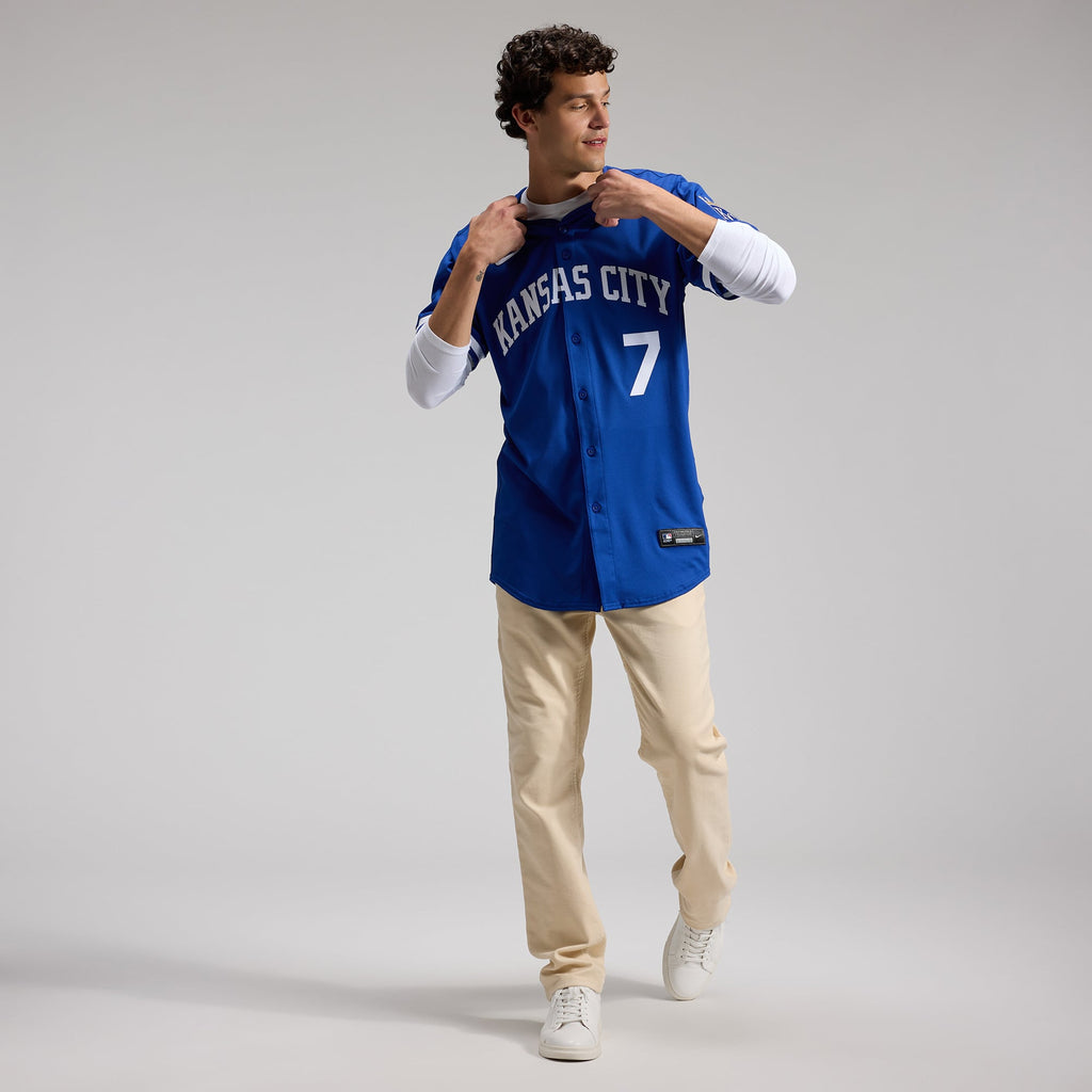 Men's Kansas City Royals Bobby Witt Jr. Nike White Home Elite Player Jersey