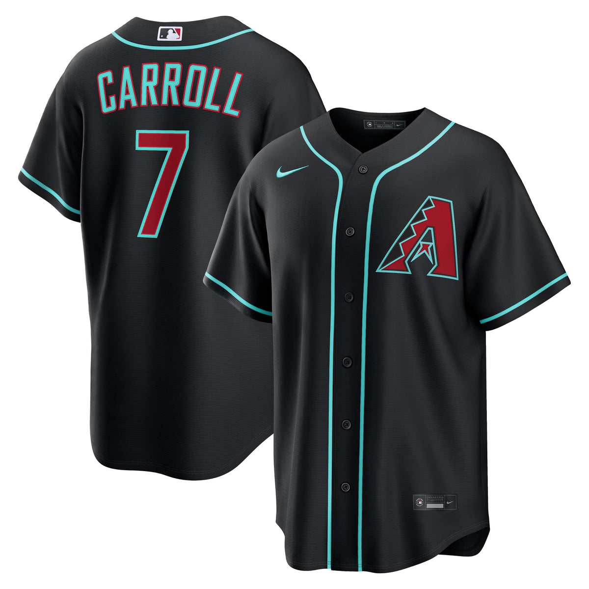 Men's Arizona Diamondbacks Corbin Carroll Nike Crimson Alternate 2 Replica Jersey