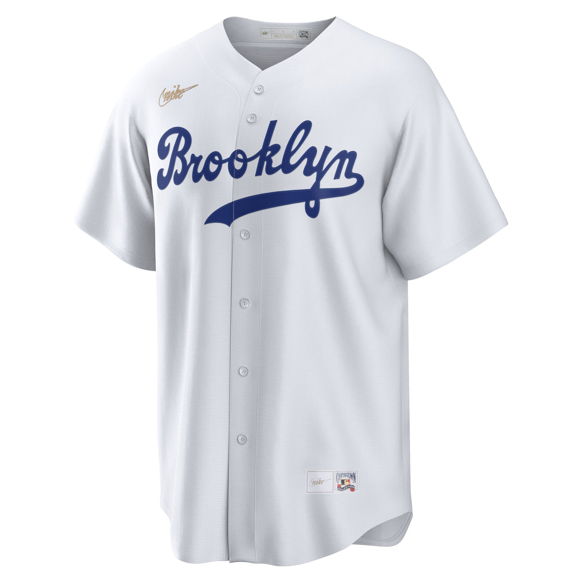 Men's Brooklyn Dodgers Jackie Robinson Nike White Cooperstown Collection Jackie Robinson Day Jersey