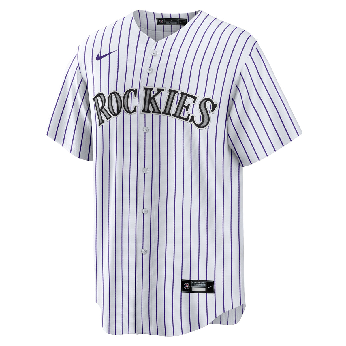 Men's Colorado Rockies  Nike White #1 Dad Home Replica Jersey