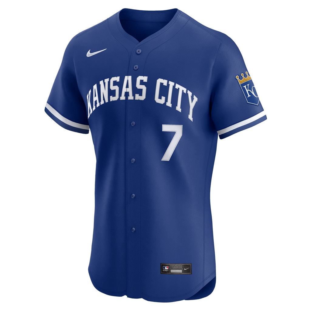 Men's Kansas City Royals Bobby Witt Jr. Nike White Home Elite Player Jersey