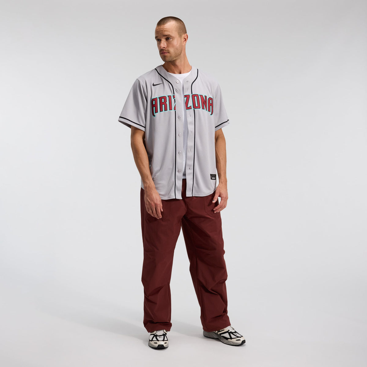 Men's Arizona Diamondbacks Corbin Carroll Nike Crimson Alternate 2 Replica Jersey