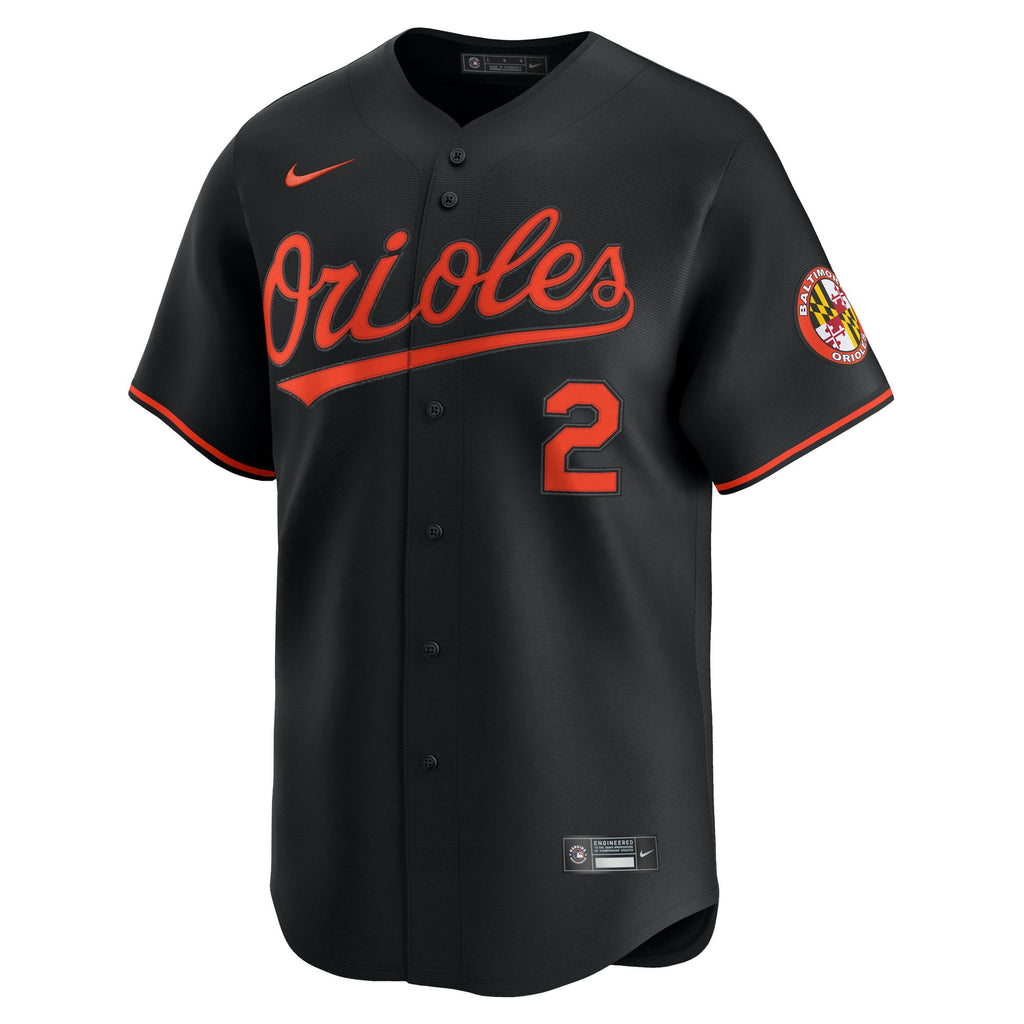 Men's Baltimore Orioles Gunnar Henderson Nike Black Alternate Limited Player Jersey